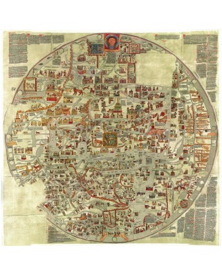 Puzzle 1000 piese Grafika - La Carte d'Ebstorf - Mappemonde du XIIe Siecle (Grafika-T-02224)