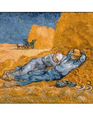 Puzzle 1000 piese Grafika - Vincent Van Gogh: La Sieste (d'apres Millet), 1890 (Grafika-T-02266)