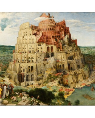 Puzzle 1000 piese Grafika - Pieter Bruegel: Tower of Babel, 1563 (Grafika-T-02267)