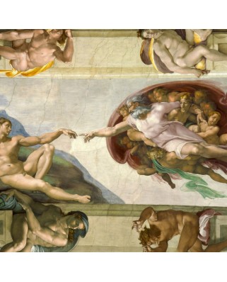 Puzzle 1000 piese Grafika - Michelangelo Buonarroti: Michelangelo, 1508-1512 (Grafika-T-02271)