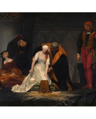 Puzzle 1000 piese Grafika - Paul Delaroche: The Execution of Lady Jane Grey, 1833 (Grafika-T-02275)