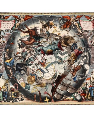 Puzzle 1000 piese Grafika - Andreas Cellarius: Southern Hemisphere Constellations, 1661 (Grafika-T-02321)