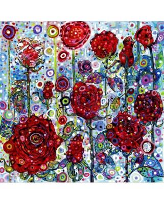 Puzzle 1000 piese Grafika - Sally Rich: Roses (Grafika-T-02381)