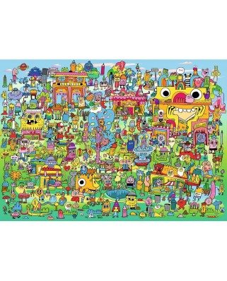 Puzzle 1000 piese Heye - Doodle Village (Heye-29936)