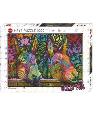 Puzzle 1000 piese Heye - Jolly Pets - Donkey Love (Heye-29937)