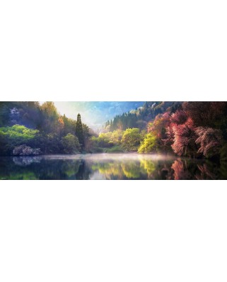 Puzzle 1000 piese panoramic Heye - Lake Serjangji (Heye-29978)