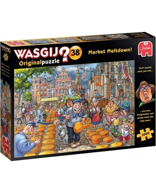 Puzzle 1000 piese Jumbo - Wasgij Original 38 - Market Meltdown (Jumbo-25010)