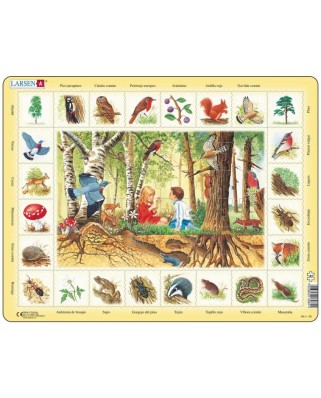 Puzzle 48 piese Larsen - Nature Puzzle - Forest (Spanish) (Larsen-NA4-ES)