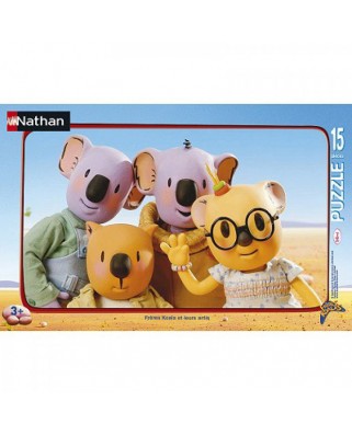 Puzzle 15 piese Nathan - The Koalas Brothers and their friends (Nathan-86028)