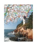 Puzzle 100 piese mini New York Puzzle Company - Maine State Map Mini (New-York-Puzzle-NG1852)
