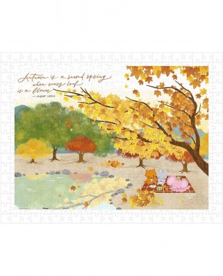 Puzzle 300 piese Pintoo - Mandie - Autumn Picnic Under The Maple (Pintoo-H2308)