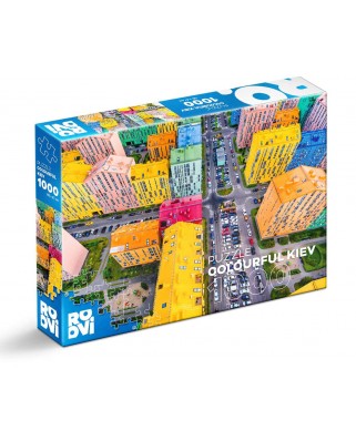 Puzzle 1000 piese Roovi - Colourful Kiev (Roovi-79367)