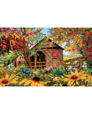 Puzzle 1000 piese SunsOut - Autumn Red and Gold (Sunsout-30106)