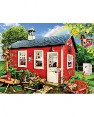Puzzle 1000 piese SunsOut - Lori Schory: Little Red School House (Sunsout-35165)