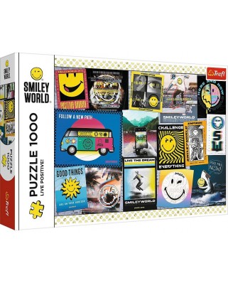Puzzle 1000 piese Trefl - Smiley World - Live Positive! (Trefl-10729)