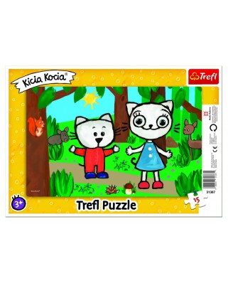 Puzzle 15 piese Trefl - Kittykit in the Forest (Trefl-31387)