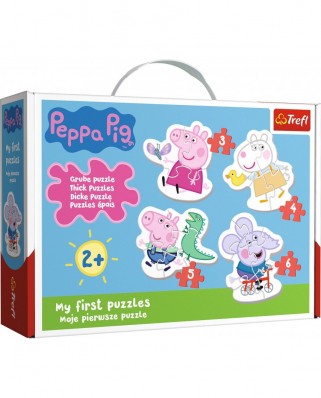 Puzzle 3/4/5/6 piese Trefl - Baby Puzzle - Peppa Pig (Trefl-36086)