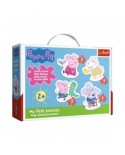 Puzzle 3/4/5/6 piese Trefl - Baby Puzzle - Peppa Pig (Trefl-36086)