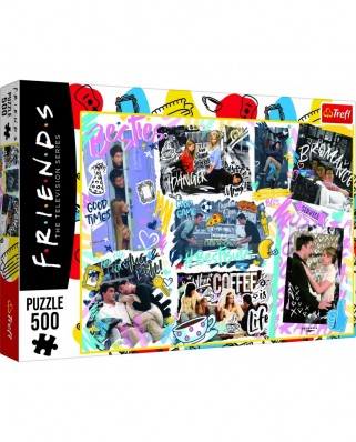 Puzzle 500 piese Trefl - Friends - Collage (Trefl-37418)