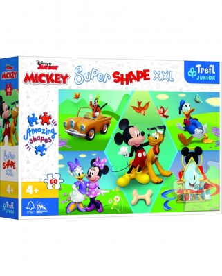 Puzzle 60 piese XXL Trefl - It's always fun with Mickey! (Trefl-50014)