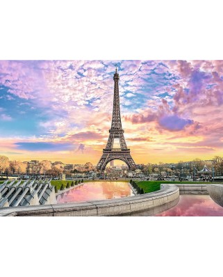 Puzzle 1000 piese Trefl - Eiffel Tower - Paris (Trefl-Prime-10693)