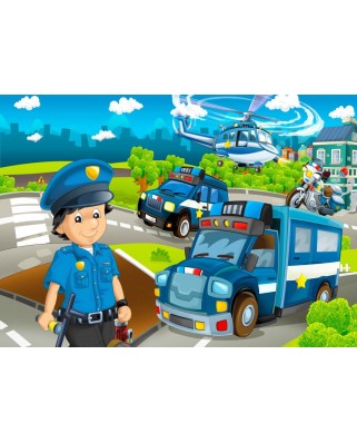Puzzle 48 piese Bluebird Puzzle - Police Rescue Team (Bluebird-Puzzle-F-90049)