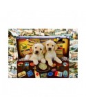 Puzzle 104 piese Bluebird Puzzle - Two Travel Puppies (Bluebird-Puzzle-F-90063)