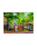 Puzzle 1000 piese Bluebird Puzzle - The Red Bike in Amsterdam (Bluebird-Puzzle-F-90213)