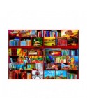 Puzzle 1000 piese Bluebird Puzzle - The Library The Travel Section (Bluebird-Puzzle-F-90214)