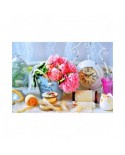Puzzle 1000 piese Bluebird Puzzle - Pink Peony Flowers (Bluebird-Puzzle-F-90261)