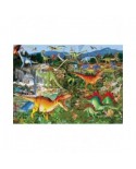 Puzzle 1500 piese Bluebird Puzzle - Francois Ruyer: Explorers and Dinosaurs (Bluebird-Puzzle-F-90322)
