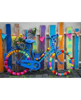 Puzzle 1000 piese Bluebird Puzzle - My Beautiful Colorful Bike (Bluebird-Puzzle-F-90353)