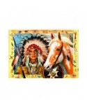 Puzzle 1000 piese Bluebird Puzzle - Robinson Howard: Indian Chief (Bluebird-Puzzle-F-90359)
