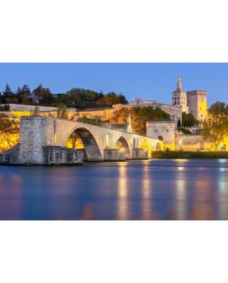 Puzzle 1000 piese Bluebird Puzzle - Pont Saint Benezet, Pont d'Avignon (Bluebird-Puzzle-F-90375)