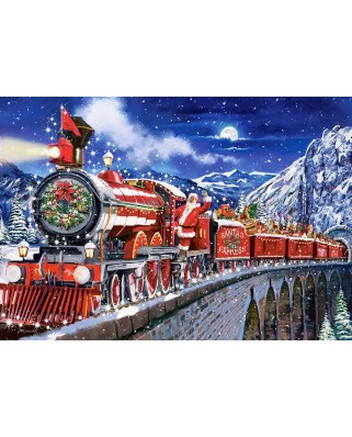 Puzzle 1000 piese Castorland - Santas Coming Soon to Town (Castorland-104833)