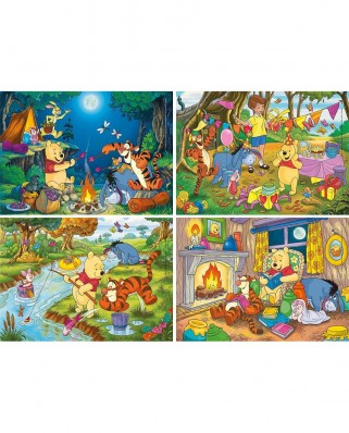 Puzzle 20, 20, 60 and 60 piese Clementoni - Winnie The Pooh (2x20, 2x60 Pieces) (Clementoni-07618)
