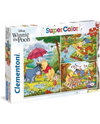 Puzzle 3x48 piese Clementoni - Winnie the Pooh (3x48) (Clementoni-25232)