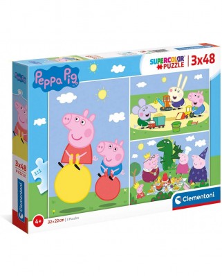 Puzzle 3x48 piese Clementoni - Peppa Pig (Clementoni-25263)