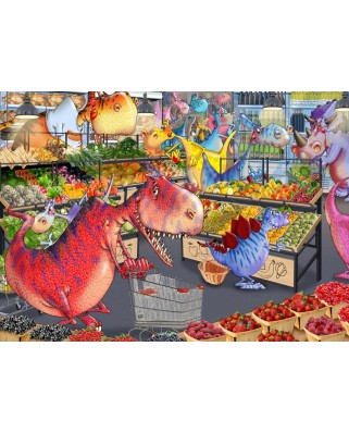 Puzzle 1500 piese Bluebird - Francois Ruyer: Shopping des Dinosaures (Bluebird-Puzzle-F-90471)