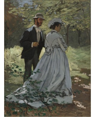 Puzzle 2000 piese Grafika - Claude Monet: Bazille and Camille, 1865 (Grafika-F-30421)
