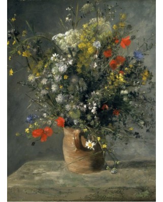 Puzzle 2000 piese Grafika - Auguste Renoir: Flowers in a Vase, 1866 (Grafika-F-30518)
