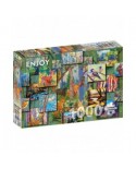 Puzzle 1000 piese ENJOY - Woodland Collage (Enjoy-2031)