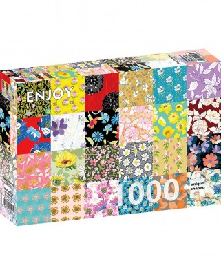 Puzzle 1000 piese ENJOY - Floral Patterns (Enjoy-2046)
