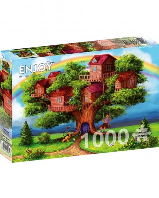 Puzzle 1000 piese ENJOY - Treehouses (Enjoy-2053)