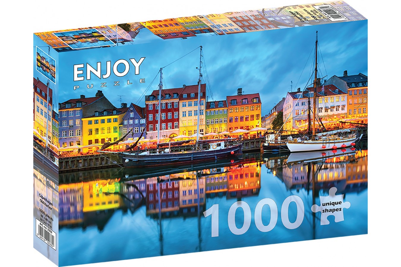 Puzzle 1000 piese ENJOY - Copenhagen Old Harbor (Enjoy-2066)