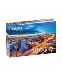 Puzzle 1000 piese ENJOY - Berlin Cityscape by Night (Enjoy-2068)