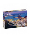 Puzzle 1000 piese ENJOY - Rio de Janeiro by Night, Brazil (Enjoy-2075)
