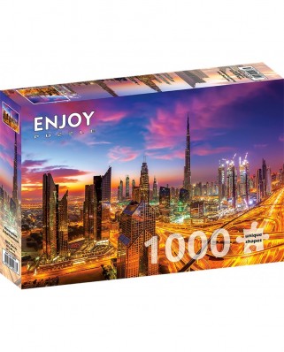 Puzzle 1000 piese ENJOY - Morning Over Dubai Downtown (Enjoy-2077)