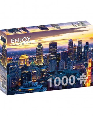 Puzzle 1000 piese ENJOY - Montreal Skyline by Night, Canada (Enjoy-2085)