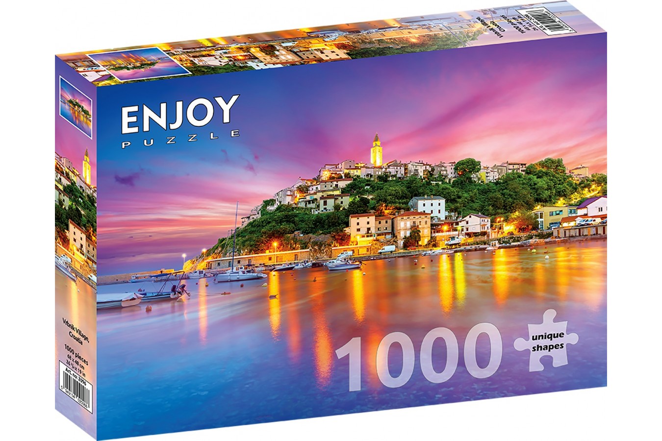 Puzzle 1000 piese ENJOY - Vrbnik Village, Croatia (Enjoy-2096)